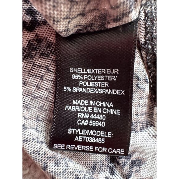 Afrm Snake Print lightweight Top S Short Sleeve Polyester/Spandex Women's Stylis - Picture 4 of 8